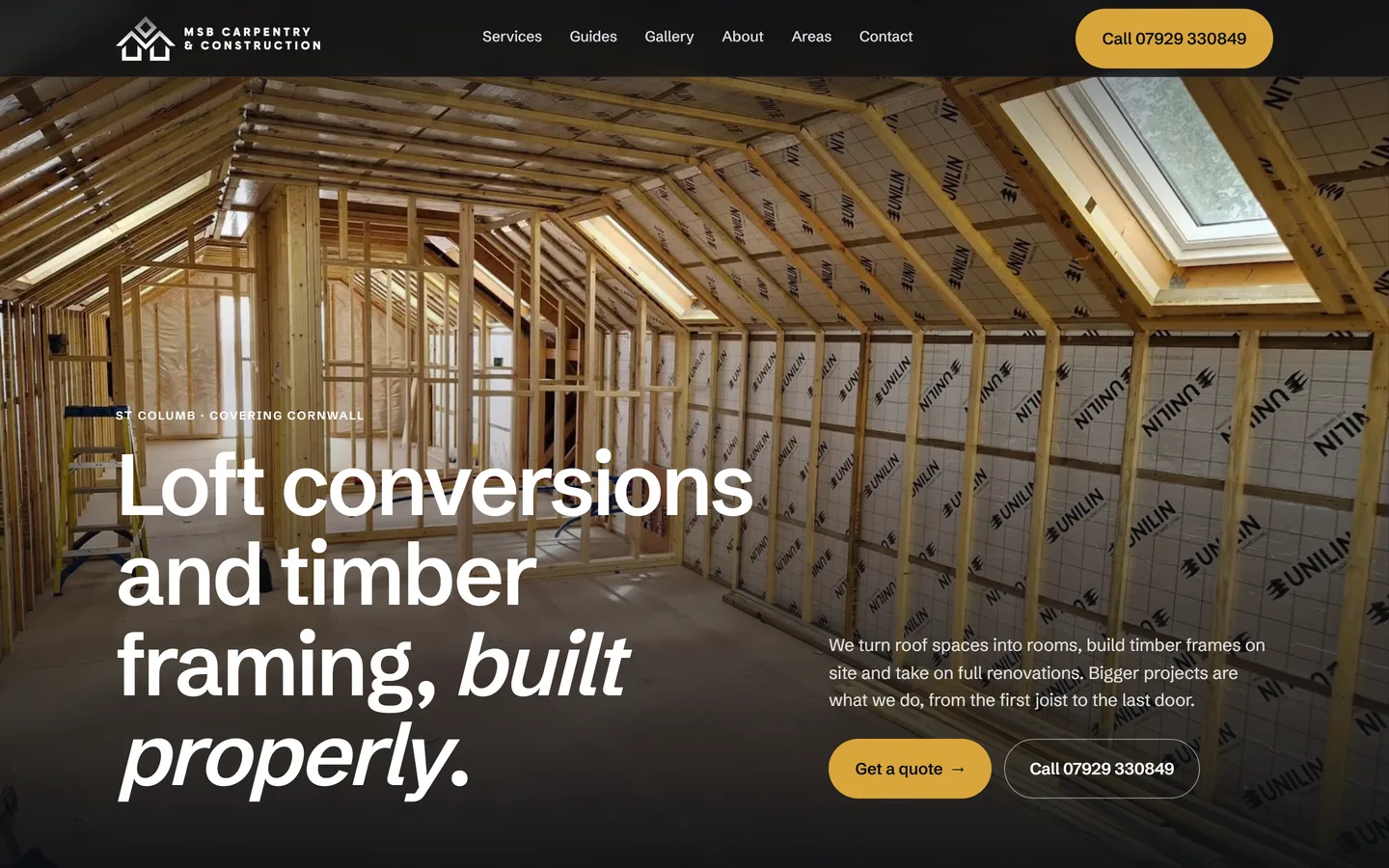 The MSB Carpentry & Construction home page